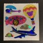 Sandylion Hot Air Balloon Teddy Bear Teddie Lion Airplane Helicopter Stickers Rare Vintage PM325