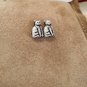 1920s-30s Czech Glass Cat beads 16mm pair