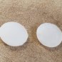 1930s-40s Czech 16mm Round Baroque Pearl Glass Cabochons 1 pair
