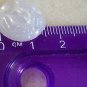 1930s-40s Czech 16mm Round Baroque Pearl Glass Cabochons 1 pair