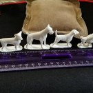 1950s 1.5 to 2" wide plastic dog figures set 6 breeds Kelloggs