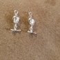 1960s 3/4" tall metal Tweety Bird Charms 1 pair