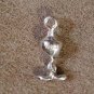 1960s 3/4" tall metal Tweety Bird Charms 1 pair