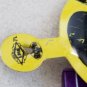 Vintage larger 1 1/2" diameter tin 1966 Batman Bat Signal pin Yellow 1 PIN