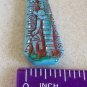 1920s Embossed Egyptian Revival Glass Pendant Cabochon