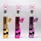 Chargeable gold red and purple color sex dick cock for women toy with bold surface
