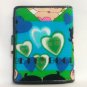 BLACK BETTY GREEN HEART BI-FOLD WALLET