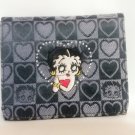 BLACK BETTY BOOP WOVEN WALLET WITH RHINESTONES