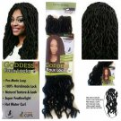 Faux Locs Urban Beauty Goddess Faux Locs Crochet Hair 18" 24 Strands #1 (Jet Black)