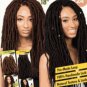 Faux Locs Urban Beauty Goddess Faux Locs Crochet Hair 18" 24 Strands #1 (Jet Black)