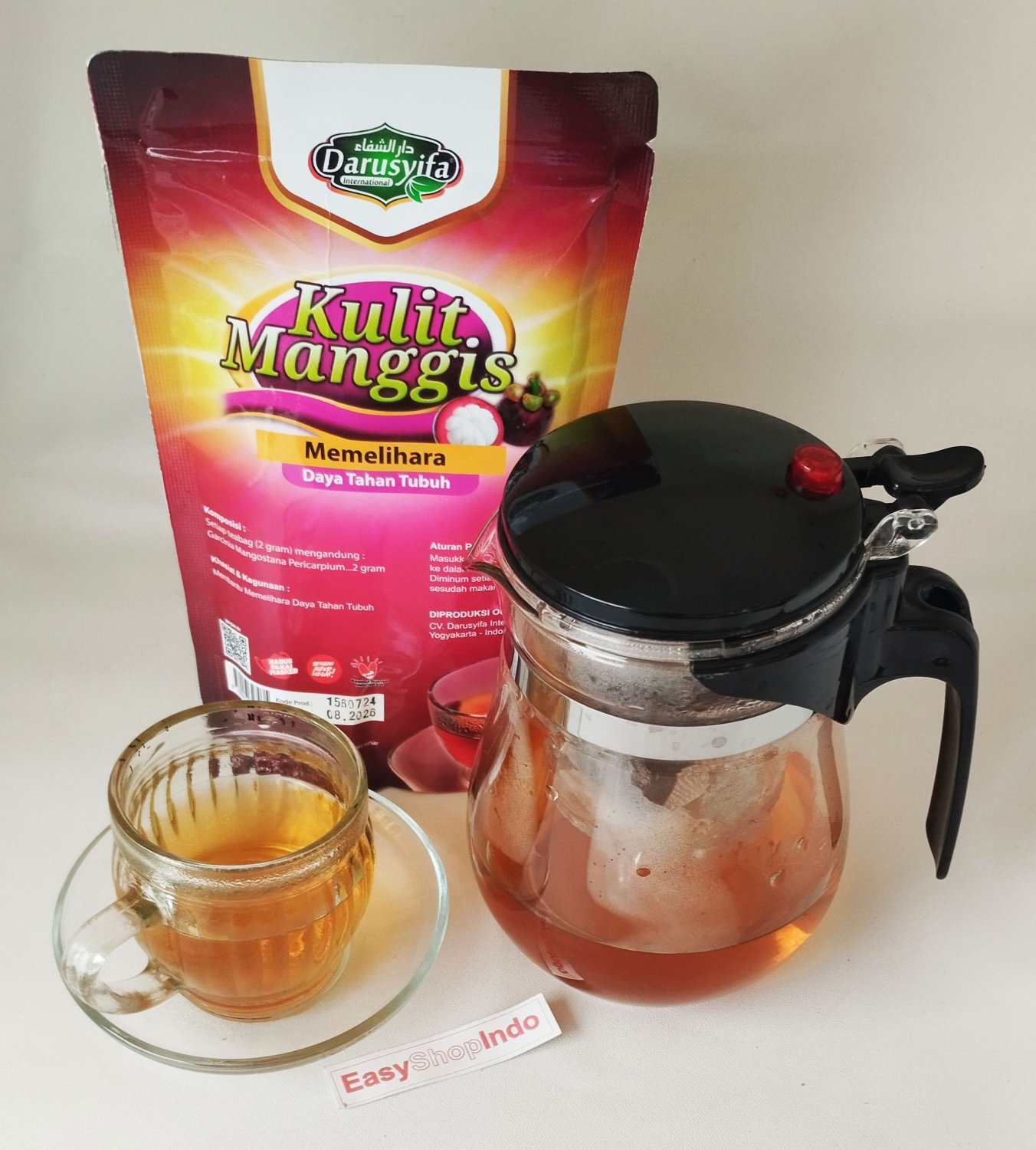 3 Boxes Mangosteen Garcinia Mangostana Herbal Tea 60 TeaBags (3x20)