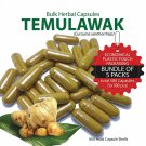 5 Packs Temulawak Bulk Herbal Capsules x 100 Pcs Curuma Xanthorrhiza Powder Supplement 5 Packs Temulawak Bulk Herbal Capsules x 100 Pcs Curuma Xanthorrhiza Powder Supplement