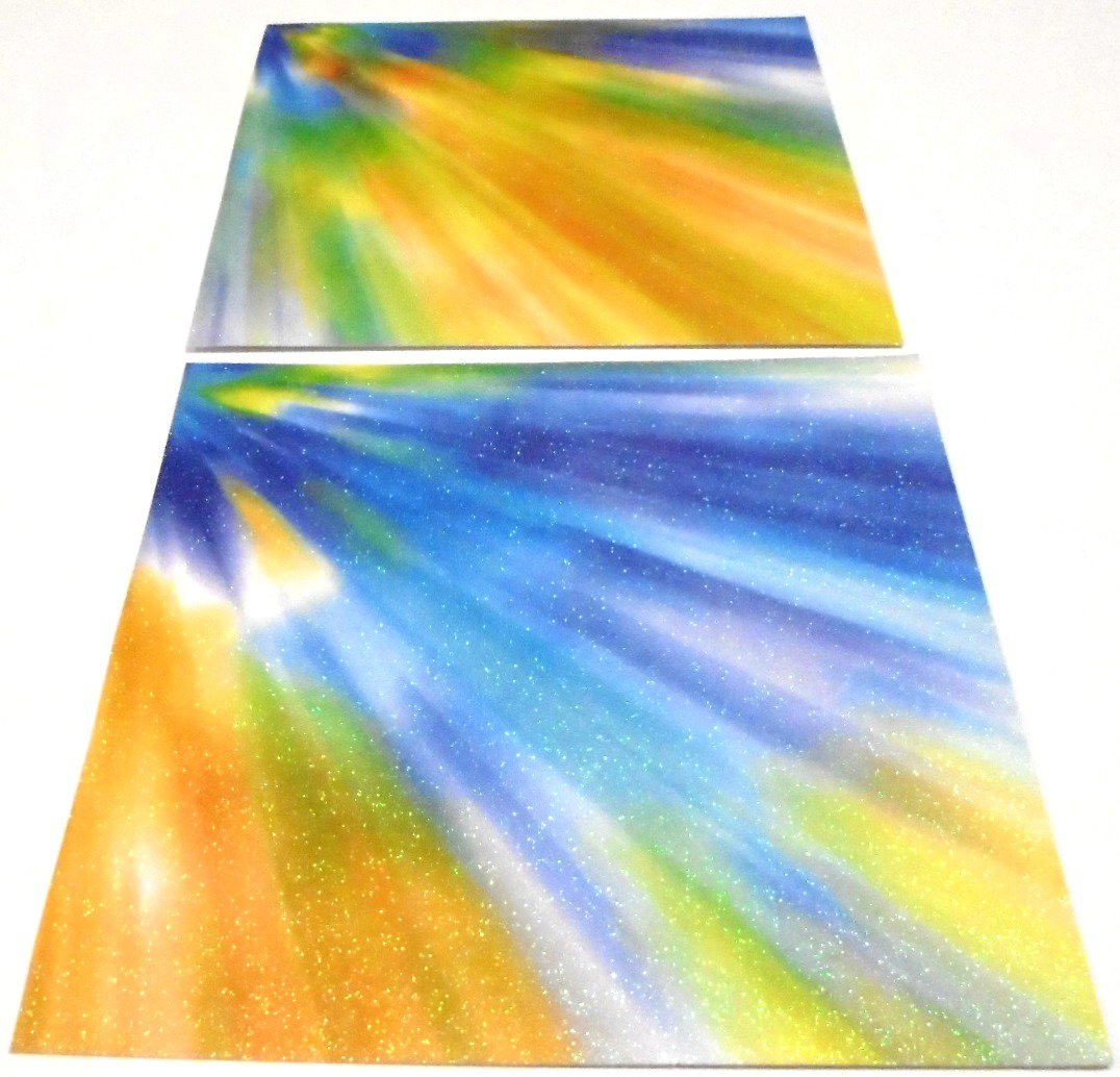 Tie Dye Glitter 6x6 Cardstock Paper Pack Scrapbooking Card Making