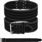 Powerlifting Belts Leather Double Prong 4" wide 10mm thick (Sizes: XS to 6XL)