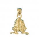 14K GOLD NAUTICAL CHARM - FROG #1420