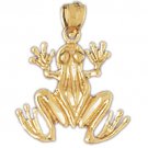 14K GOLD NAUTICAL CHARM - FROG #1569