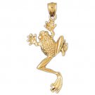 14K GOLD NAUTICAL CHARM - FROG #1573