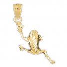 14K GOLD NAUTICAL CHARM - FROG #1584