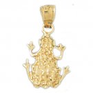 14K GOLD NAUTICAL CHARM - FROG #1593