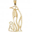 14K GOLD ANIMAL CHARM - PENGUIN #1607