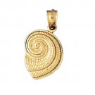 14K GOLD NAUTICAL CHARM - SHELL #324
