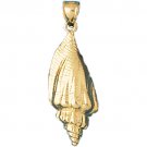 14K GOLD NAUTICAL CHARM - SHELL #297