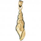 14K GOLD NAUTICAL CHARM - SHELL #290