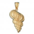 14K GOLD NAUTICAL CHARM - SHELL #284