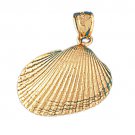 714K GOLD NAUTICAL CHARM - SHELL #256