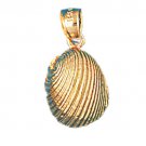 14K GOLD NAUTICAL CHARM - SHELL #252