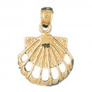 14K GOLD NAUTICAL CHARM - SHELL #235
