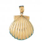 14K GOLD NAUTICAL CHARM - SHELL #230