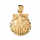 14K GOLD NAUTICAL CHARM - SHELL #221