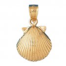 14K GOLD NAUTICAL CHARM - SHELL #219