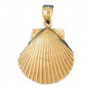 14K GOLD NAUTICAL CHARM - SHELL #218