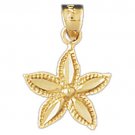 14K GOLD NAUTICAL CHARM - STARFISH #127