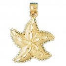 14K GOLD NAUTICAL CHARM - STARFISH #120