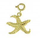 14K GOLD NAUTICAL CHARM - STARFISH #118
