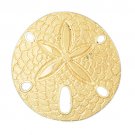 14K GOLD NAUTICAL SLIDE - SAND DOLLAR #70 14K GOLD NAUTICAL SLIDE - SAND DOLLAR #70