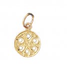14K GOLD NAUTICAL CHARM - SAND DOLLAR #166