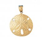 14K GOLD NAUTICAL CHARM - SAND DOLLAR #163