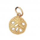 14K GOLD NAUTICAL CHARM - SAND DOLLAR #162