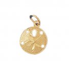 14K GOLD NAUTICAL CHARM - SAND DOLLAR #161