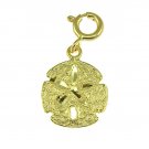 14K GOLD NAUTICAL CHARM - SAND DOLLAR #159 14K GOLD NAUTICAL CHARM - SAND DOLLAR #159