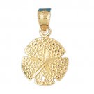 14K GOLD NAUTICAL CHARM - SAND DOLLAR #155 14K GOLD NAUTICAL CHARM - SAND DOLLAR #155