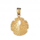 14K GOLD NAUTICAL CHARM - SAND DOLLAR #153
