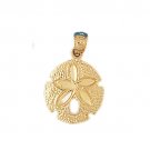 14K GOLD NAUTICAL CHARM - SAND DOLLAR #151