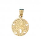 14K GOLD NAUTICAL CHARM - SAND DOLLAR #149
