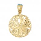 14K GOLD NAUTICAL CHARM - SAND DOLLAR #148