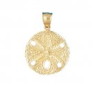 14K GOLD NAUTICAL CHARM - SAND DOLLAR #147